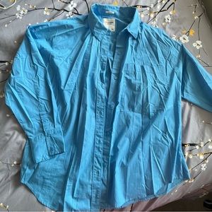 Abercrombie blue oversized button down NWOT